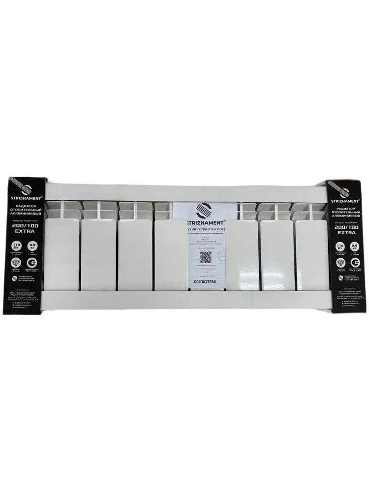 Радиатор НРЗ STRIZHAMENT EXTRA ГОСТ алюминий 200x100 10 секций
