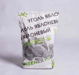 Уголь яблоневый д/шашлыка крафт 14 литров торговой марки GREENEX (2,4 кг 0,019 м3)