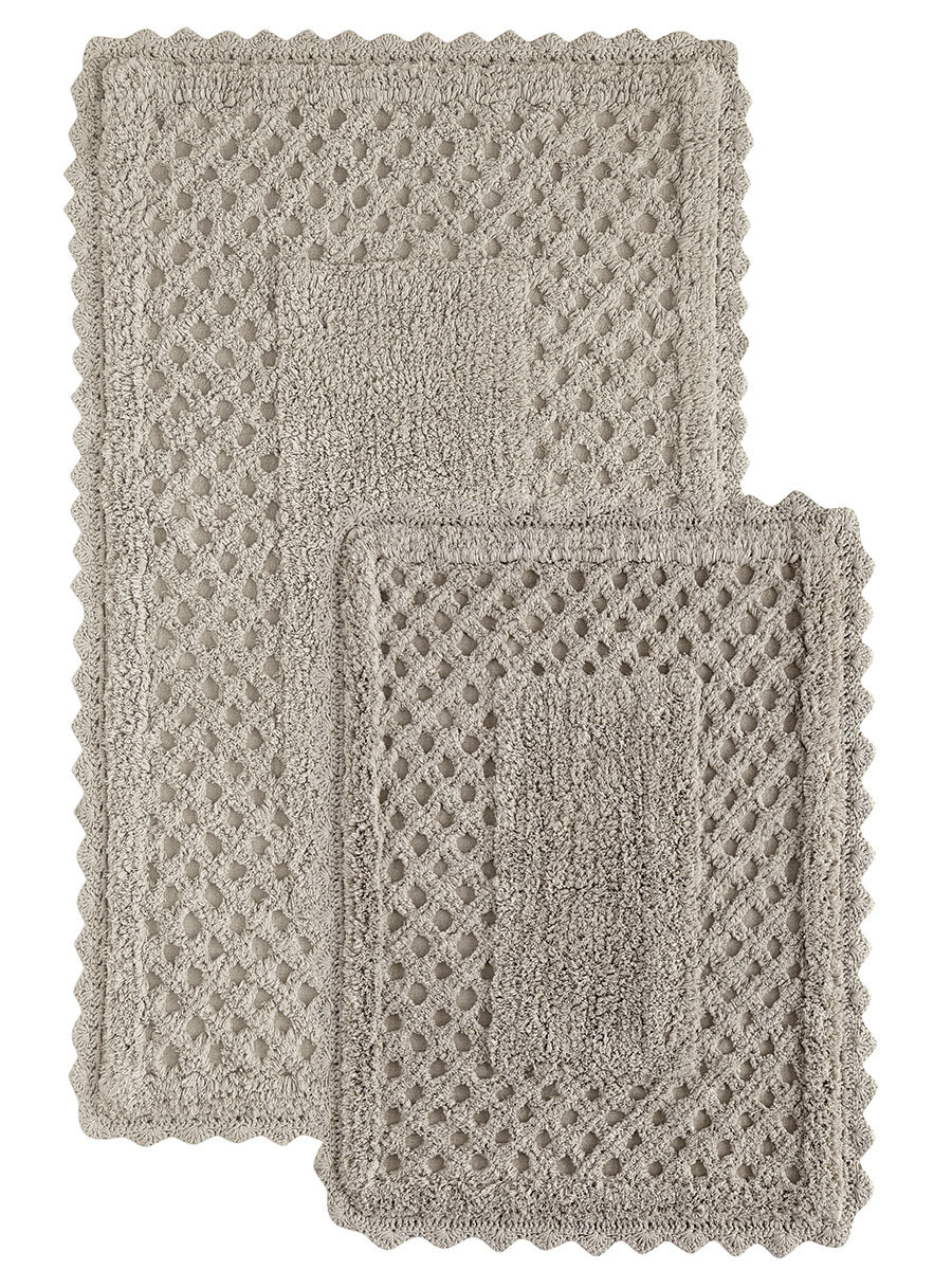 Набор ковриков для ванной "KARNA" MARIA 50x70+60x100 см, бежевый