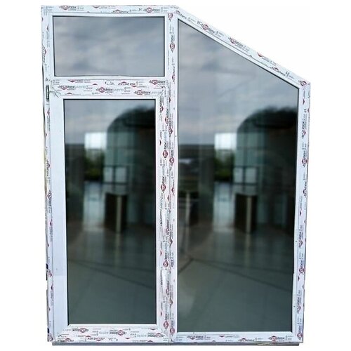 Пластиковые Окна 1920(в) х 1480(ш) Трапециевидные Новые готовые Brusbox, с поворотно-откидным механизмом, с открыванием влево