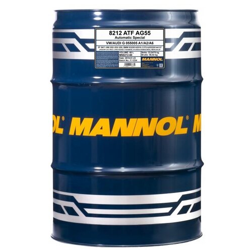 фото Трансмиссионное масло mannol atf ag55 60 л