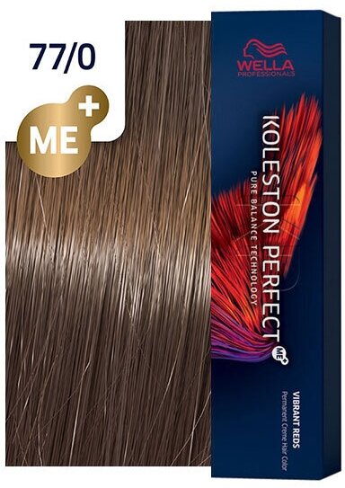 Wella крем-краска Koleston Perfect Me+ Pure Naturals 77/0 блонд интен. натуральный для волос 60 мл