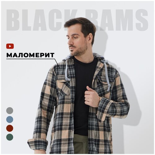 фото Рубашка фланель black rams uniform беж l