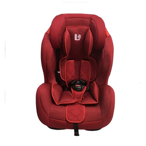 фото Автокресло группа 1/2/3 (9-36 кг) little king bq-06 isofix, красный меланж