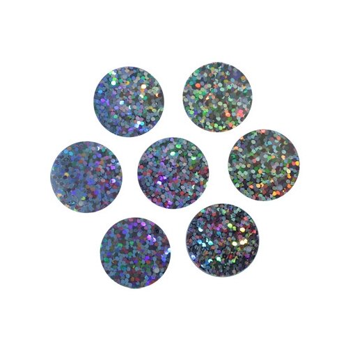 Пайетки плоские Астра 20 мм цвет 50112 серебро голограмма 10 упаковок по 10 грамм 499₽
