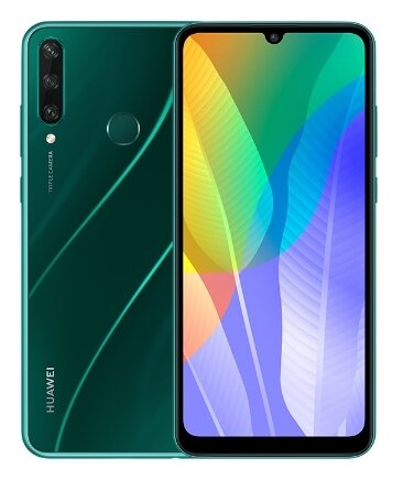 Смартфон HUAWEI Y6p (NFC) 3/64 ГБ, Dual nano SIM, изумрудно-зеленый