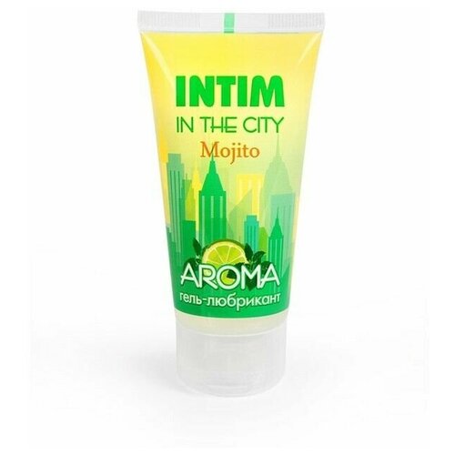 Гель-смазка INTIM in the city aroma Mojito, на водной основе, охлаждающий, 60 мл 2 упаковка в заказе