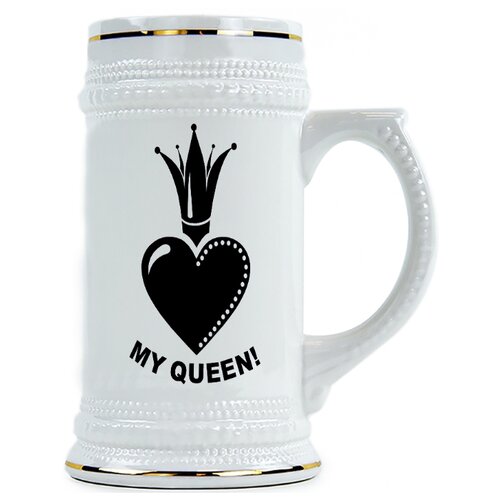 фото Пивная кружка моя королева drabs
