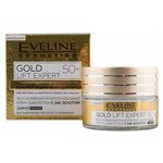 EVELINE gold lift expert эксклюзивный мультипитател. крем-сыворотка с 24к зол.50+ 50мл - изображение