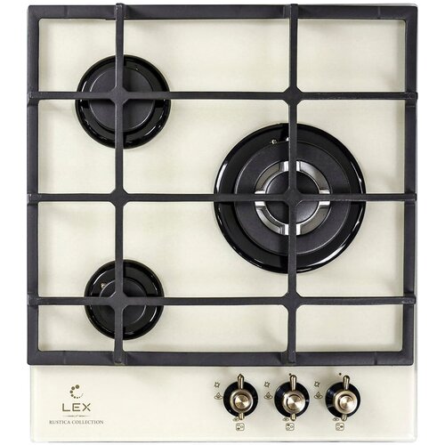 Газовая варочная панель LEX GVG 4533 C IV Light Белый антик 2701300₽