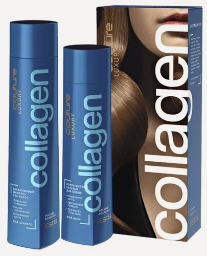 Изображение товара ESTEL PROFESSIONAL Подарочный набор HAUTE COUTURE LUXURY COLLAGEN для ухода за волосами (Шампунь 300 + бальзам 250 мл)