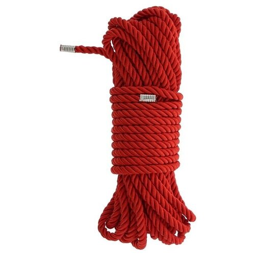 Красная веревка DELUXE BONDAGE ROPE - 10 м., красный