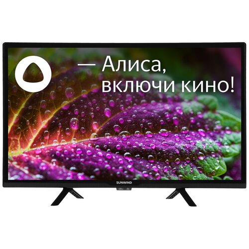 Телевизор SUNWIND SUN-LED24XS310, HD, черный, смарт ТВ, Яндекс.ТВ