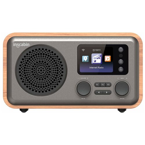 Интернет-радио Inscabin D8 Cherry (WiFi, FM, DAB, Bluetooth, USB Playback, деревянный корпус, 2,4