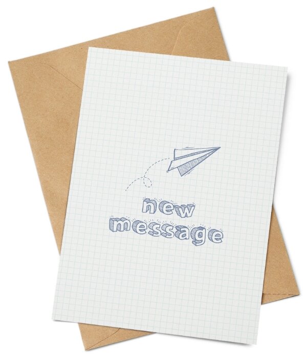 Открытка Print it! "New message" — фото 1