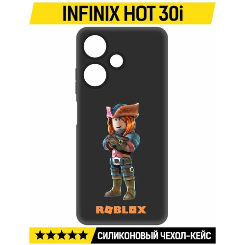 Чехол-накладка Krutoff Soft Case Roblox-Эзебель для INFINIX Hot 30i черный чехол накладка krutoff soft case roblox эзебель для infinix smart 7 черный