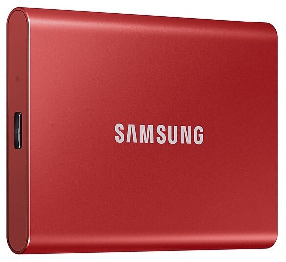 Твердотельный накопитель Samsung Portable T7 1Tb Red MU-PC1T0R/WW