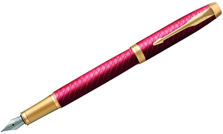 Ручка перьевая Parker "IM Premium Red GT" синяя, 0,8мм, подарочная упаковка, 323749