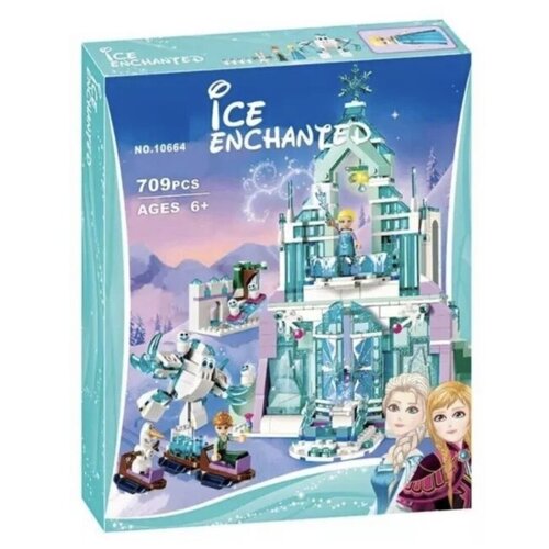 Конструктор LARI 10664 Ice Enchanted Волшебный ледяной замок Эльзы 709 дет.