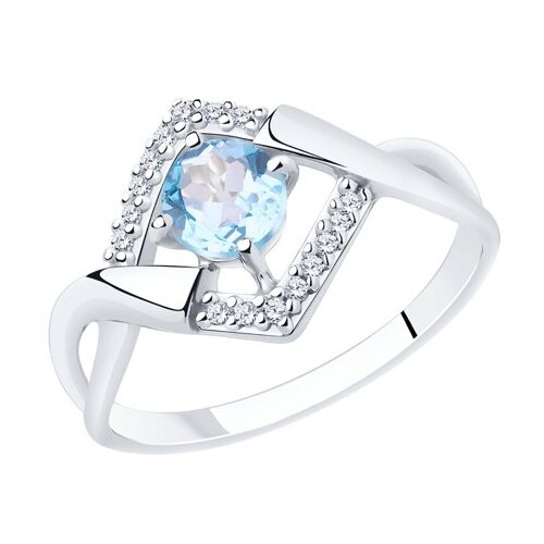 фото Diamant кольцо из серебра с