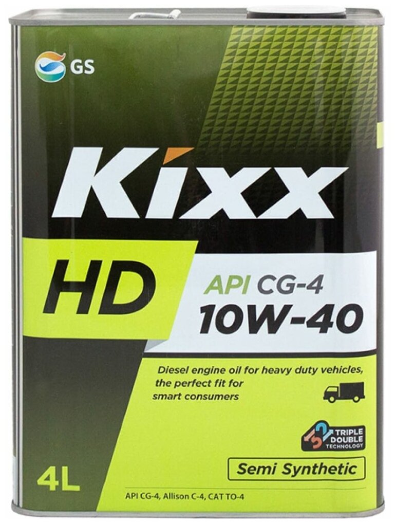 Масло моторное Kixx HD CG-4 10W-40 4 л п/синт.