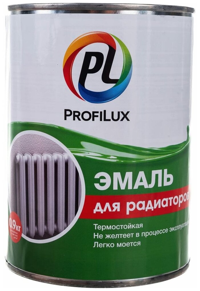 Эмаль для радиаторов Profilux полуматовая 0,9 кг. - фотография № 6
