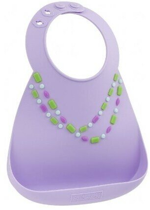 Baby Bib Lilac Jewels