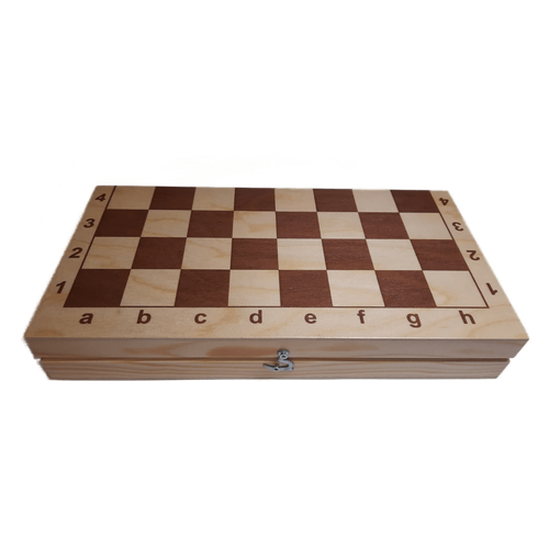 Шахматная доска деревянная Ладья-С / без фигур , 29 х 29 см обиходная