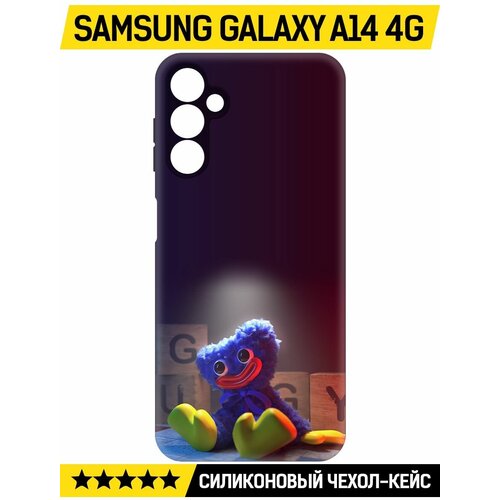Чехол-накладка Krutoff Soft Case Хаги Ваги игрушка для Samsung Galaxy A14 4G (A145) черный чехол накладка krutoff soft case хаги ваги мама длинные ноги для samsung galaxy a14 4g a145 черный