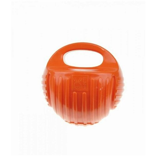 Игрушка для собак MPets Мяч-гиря, цвет оранжевый, 13 см