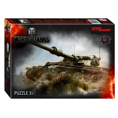 набор артбук world of tanks фигурка уточка тёмный герой Пазл World of Tanks, 80 элемента