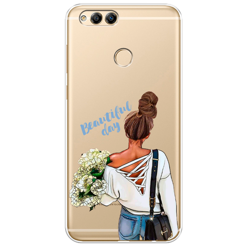 Силиконовый чехол на Honor 7X / Хонор 7Х Beautiful day vector, прозрачный силиконовый чехол на honor 90 хонор 90 beautiful day vector прозрачный