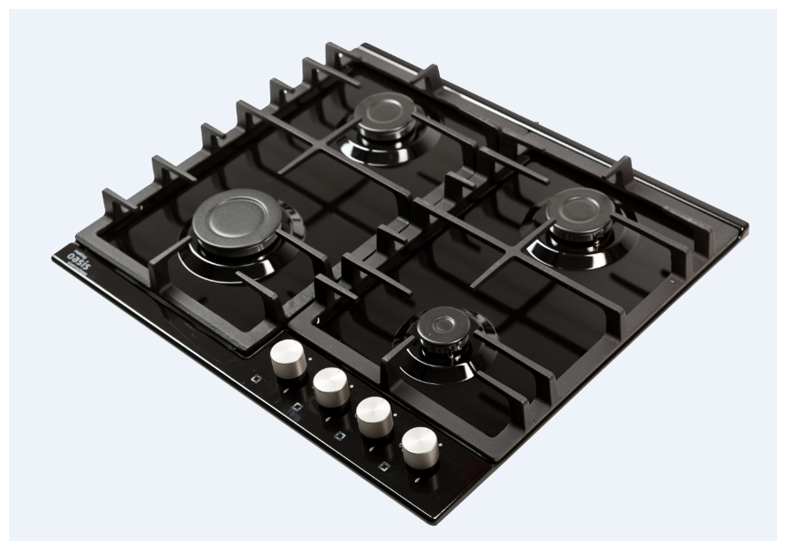 Варочная панель газовая making Oasis everywhereP-MBR (F) Черная металл решетка чугун - фотография № 4