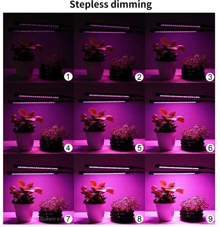 Фитолампа для растений 3 режима свечения / 2 светодиодных светильника для растений / фитосветильник на прищепке / фито лампа для рассады - фотография № 16