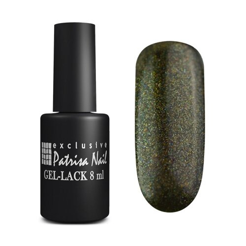 Patrisa Nail Гель-лак Volcanic, 20 мл, V20 Насыщенный болотный зеленый с шиммером лак для ногтей с перламутром зефирка розовый зефир 8 мл