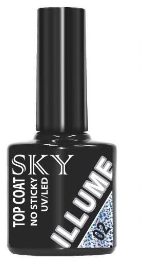 SKY Верхнее покрытие ILLUME Top Coat, 02, 10 мл