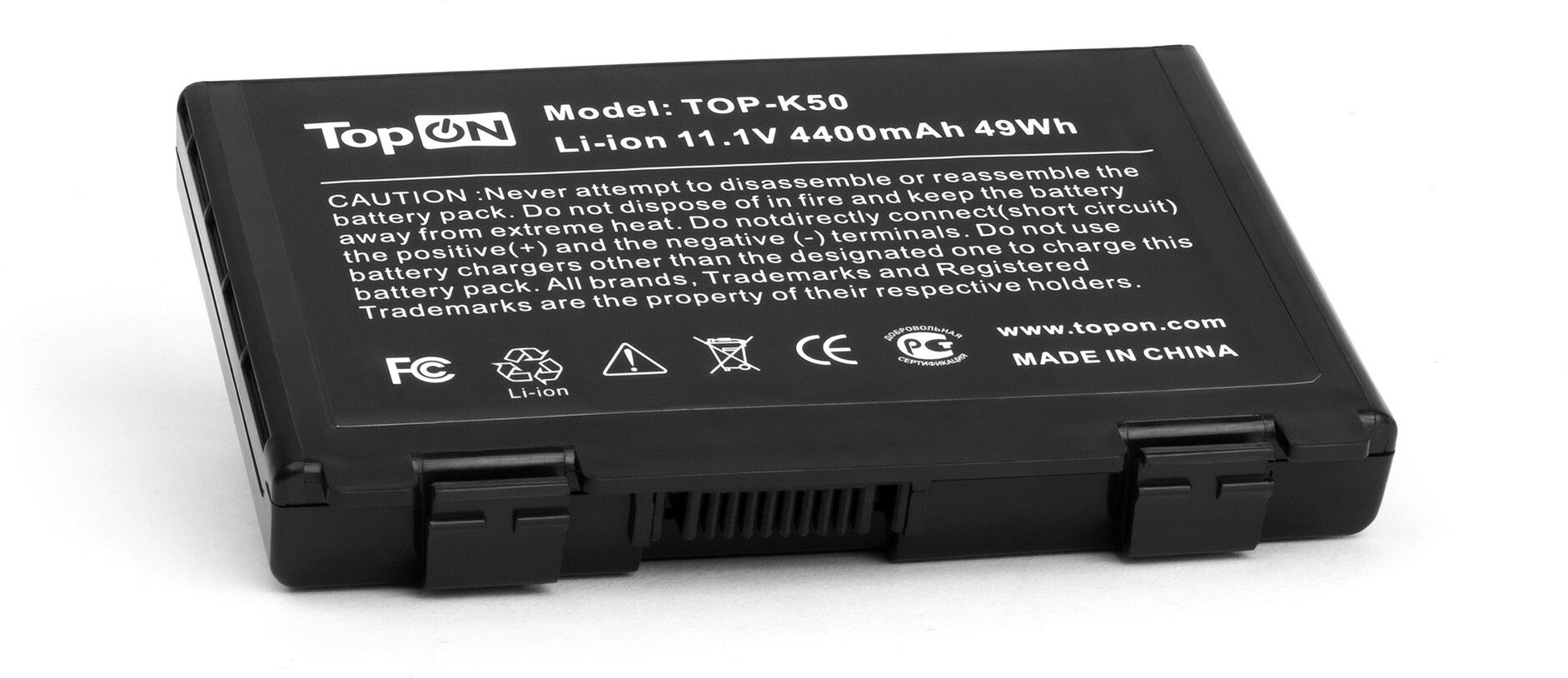 Аккумулятор TopON TOP-K50/A32-F82 11.1V 4400mAh для Asus PN: A31-F82 A32-F82 A32-F52 L0690L6 90-NVD1B1000Y - фото №6