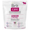 Сухой корм для щенков Brit Care, ягненок, с рисом (для крупных пород) - изображение