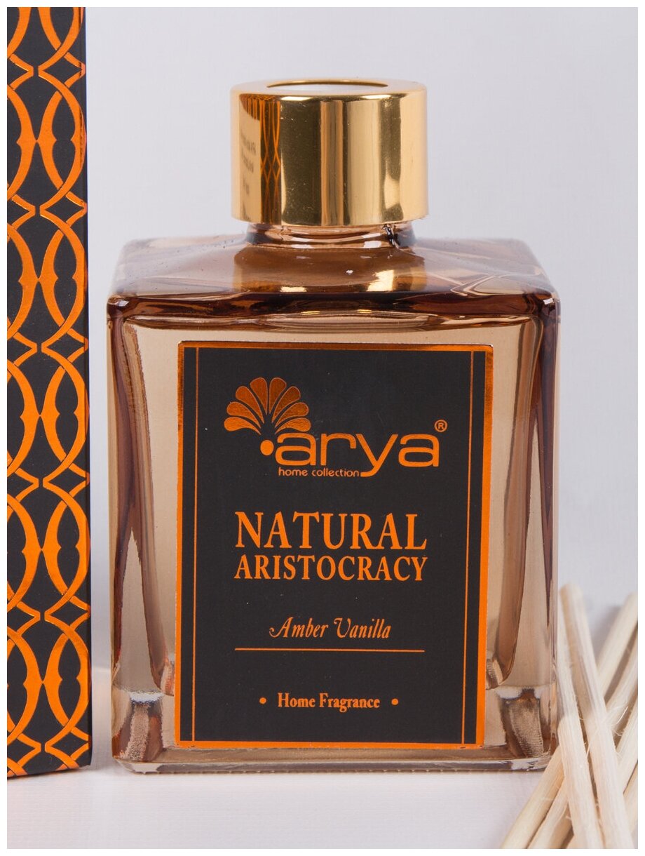 Диффузор ароматический для дома с палочками Arya Nature Aristocracy 180 ml Amber Vanilla
