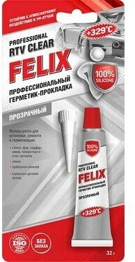 FELIX Герметик-прокладка силиконовый прозрачный (32г) (FELIX)