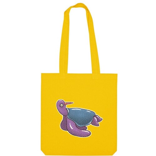 Сумка шоппер Us Basic, желтый сумка черепаха кто угодно может быть единорогом бежевый