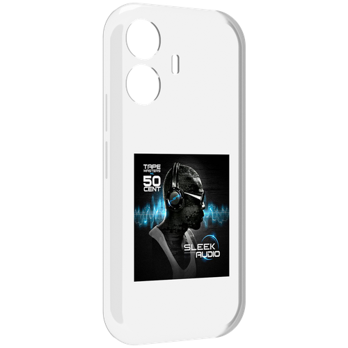 Чехол MyPads 50 Cent - Sleek Audio для Vivo Y77E / Vivo iQOO Z6 Lite задняя-панель-накладка-бампер