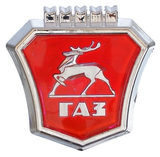 Знак заводской решетки радиатора ГАЗ-2410, 31029 (с рамкой)