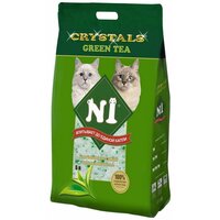 №1 Crystals Green Tea Впитывающий наполнитель для кошек 12.5л/5кг