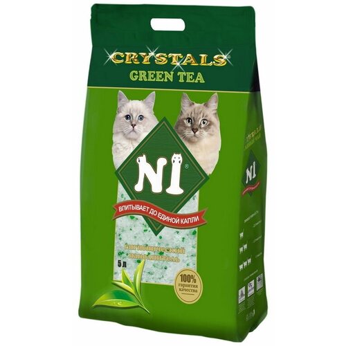 Наполнитель N1 Crystals Green Tea Силикагель NEW 12,5л