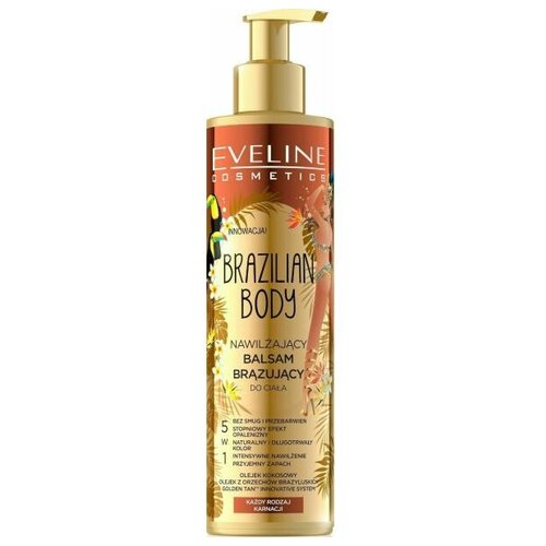 фото Eveline cosmetics бальзам для автозагара brazilian body moisturizing balm , 200 мл