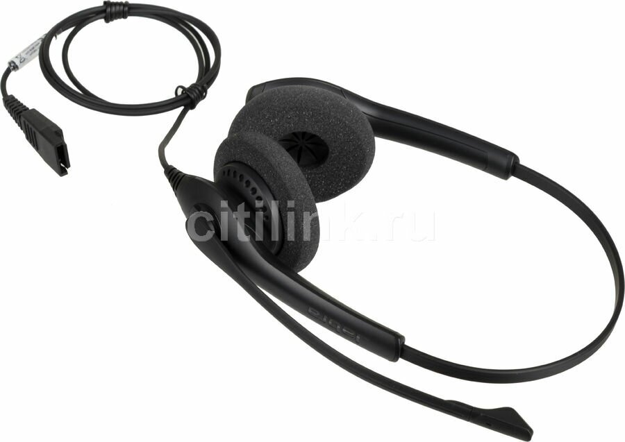 Гарнитура JABRA BIZ 1500 Duo QD, для контактных центров, накладные, черный [1519-0154] - фото №14