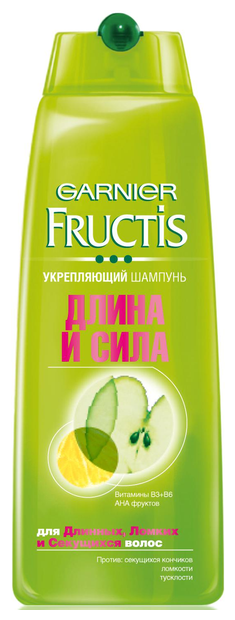 GARNIER Fructis шампунь Длина и сила Укрепляющий для длинных, ломких и секущихся волос