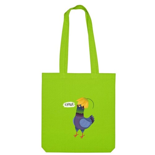 Сумка шоппер Us Basic, зеленый сумка голубь григорий и тщетность бытия ван гог зеленое яблоко