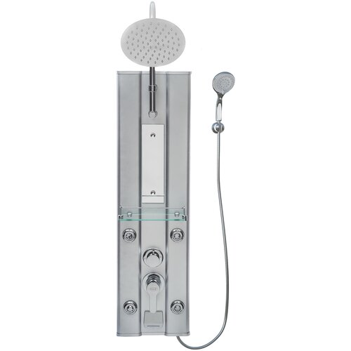 Душевая панель River Guron 01,  сере6ристый эмаль 1500 мм